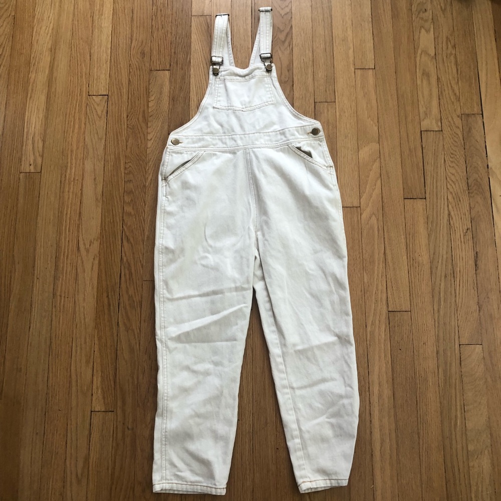 Little Urban Apparel Cream Cotton Overalls size 10-11